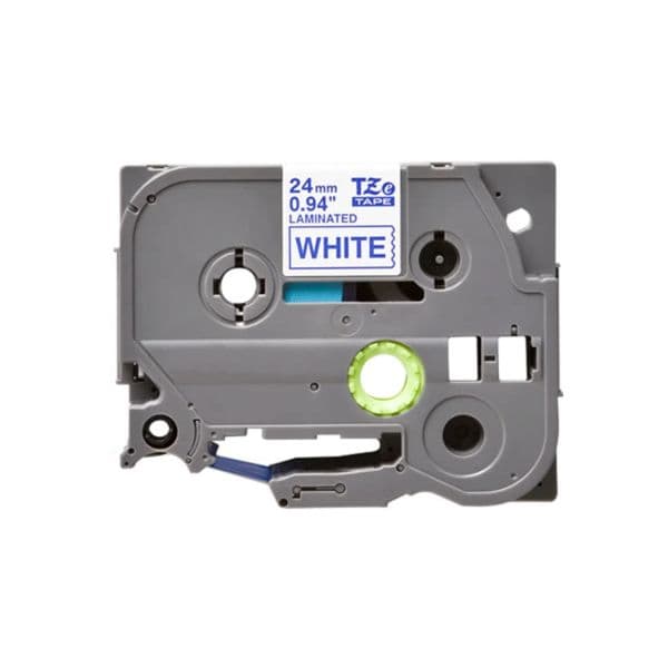Fita Laminada Brother TZE-253 Azul/Branco Compativel