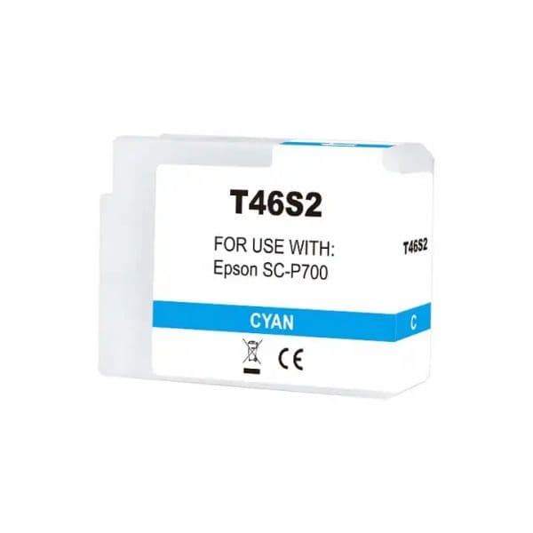 Tinteiro Generico Epson T46S2 Ciano Compatível
