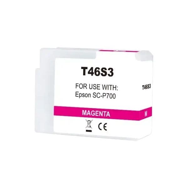 Tinteiro Epson T46S3 Magenta Vivido Compatível