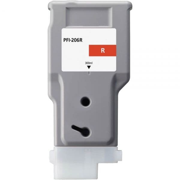 Tinteiro Canon PFI206R Vermelho Compatível