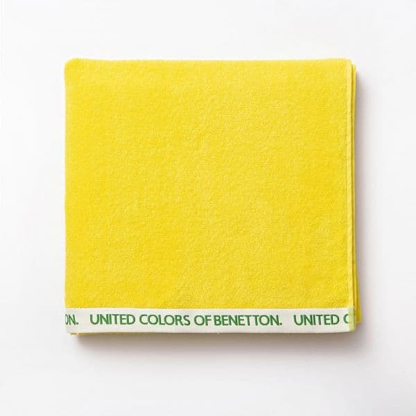 Benetton Toalha de Praia 90x160cm Veilour Amarelo Arco-íris