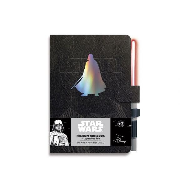 Grupo Erik Caderno A5 Darth Vader + Caneta Sabre de Luz