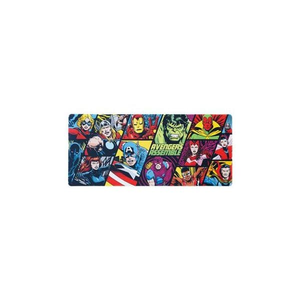 Rato Tapete XL Temático Marvel Personagens 800X350X4 mm