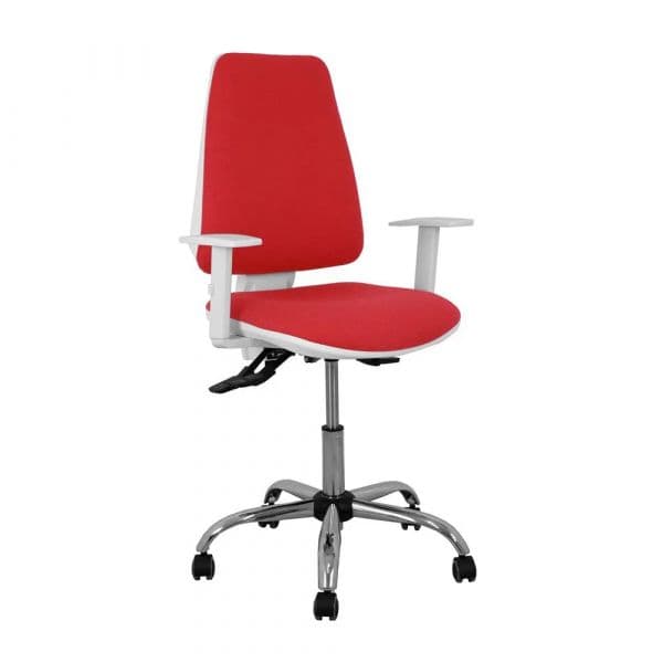 Piqueras y Crespo Cadeira de Escritório Elche 0B5CRRP Branca Bali Vermelho