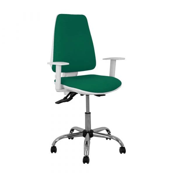Piqueras y Crespo Cadeira de Escritório Elche 6B5CRRP Verde-escuro/Branco