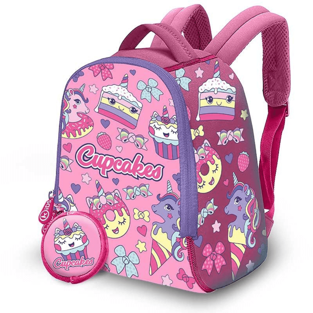 Div Mochila Cupcakes 25cm Neoprene KL10705