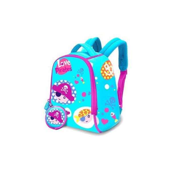 Kids Licensing Mochila + Bolsa Love Pirates Neoprene 25cm