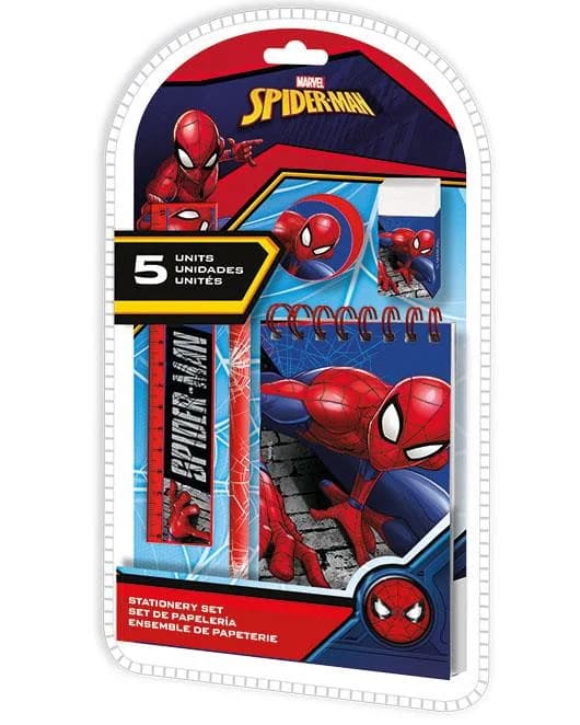 Conjunto Escolar Marvel Spiderman 5 Peças