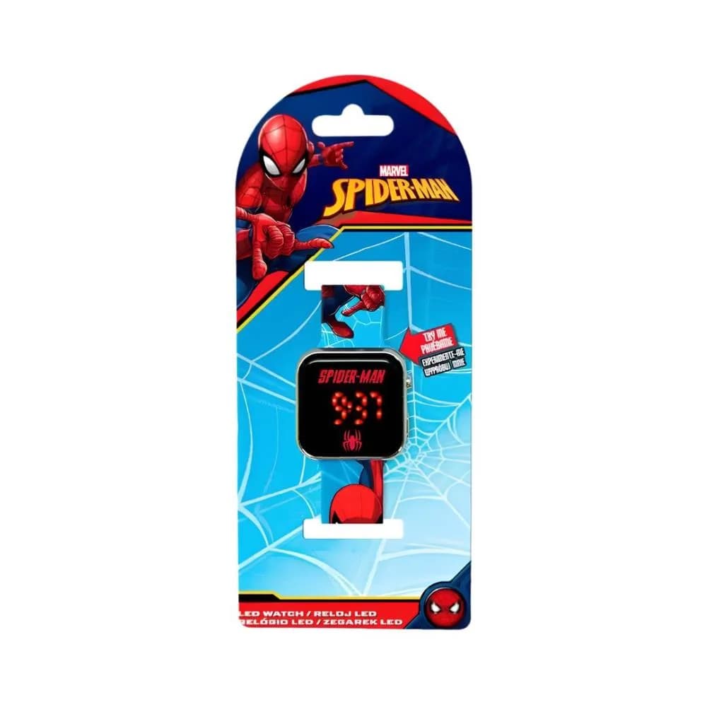 Relógio Infantil Led - Spiderman Marvel