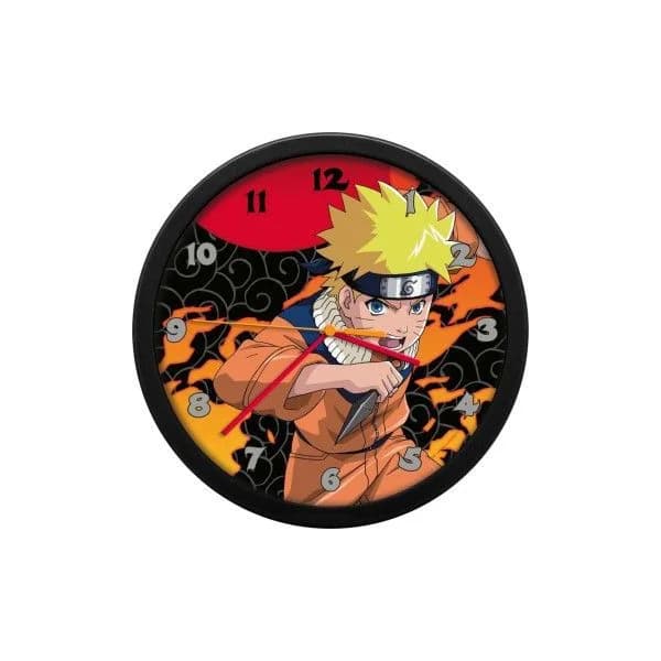 Kids Licensing Relógio de Parede Naruto Shippuden 24.5cm Preto