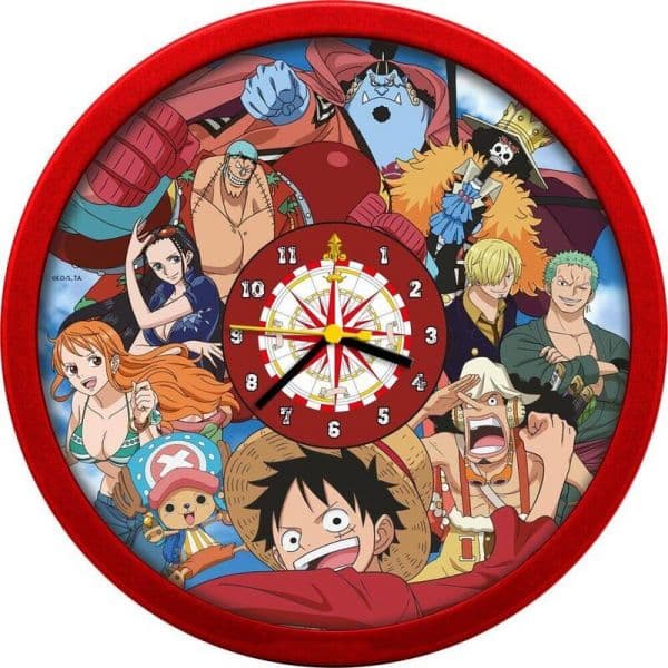 Kids Licensing Relógio de Parede One Piece 24.5cm Preto