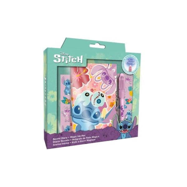 Kids Licensing Diário + Caneta Mágica Disney Stitch