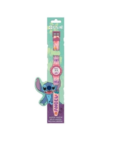 Relógio Digital - Disney Stitch: Angel