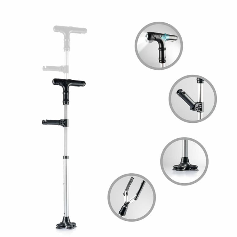 Bengala Extensível com LED, Alarme e Mão Mecânica Hannde