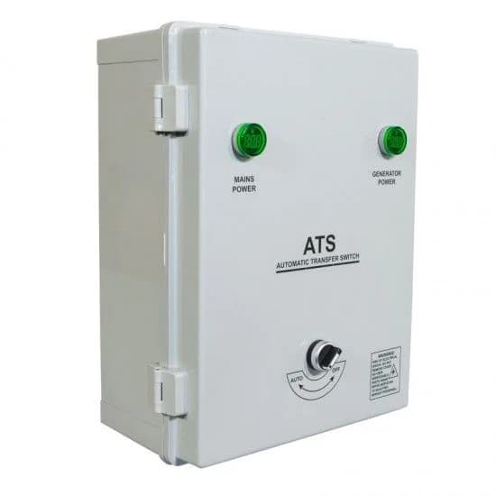 Quadro ATS p/geradores 3000rpm 50A 10KW monofásico refª AC-ATS-W-50A-1 Hyundai - AC-ATS-W-50A-1 - Ferramentaspro.pt