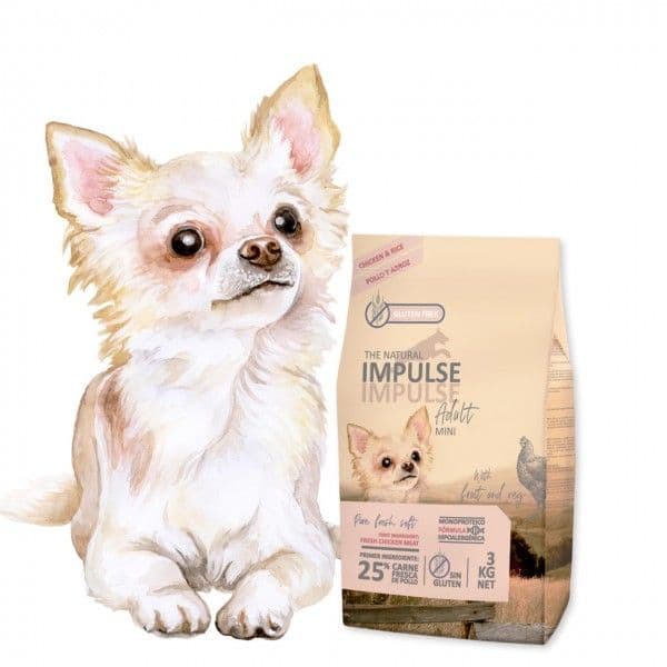 The Natural Impulse Adult Mini Chicken & Rice 12Kg