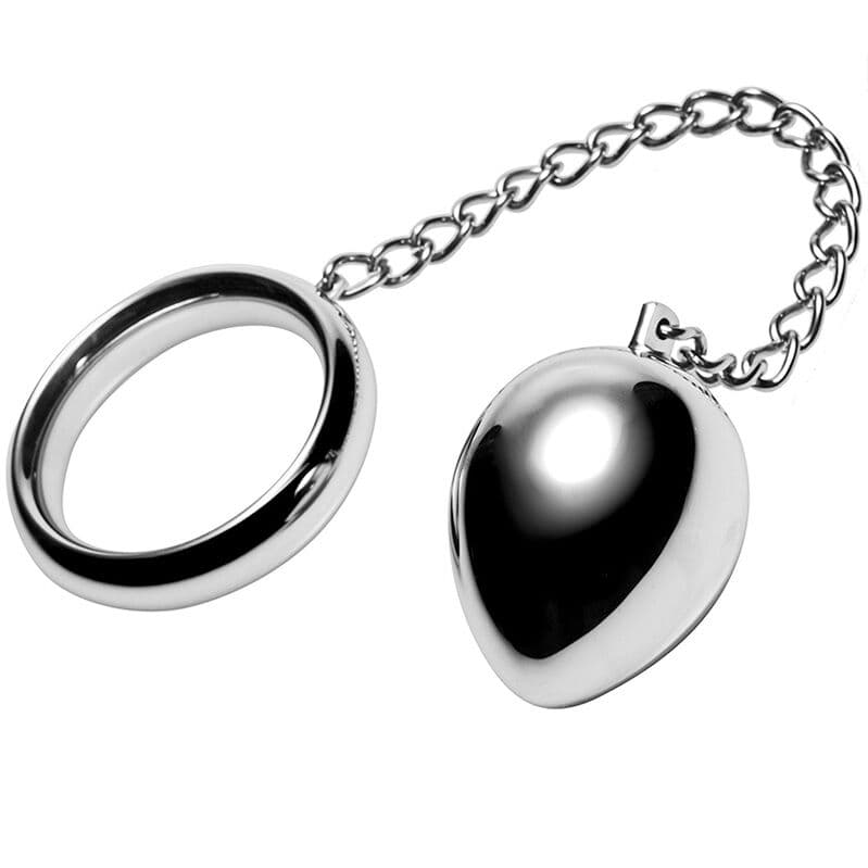 Metal Hard Metalhard Cock Ring 45MM Chain Bead - D-205356