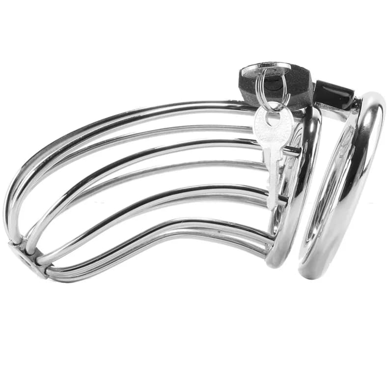 Metal Hard Gaiola de Pássaro Duro de Metal Chastity - D-205367