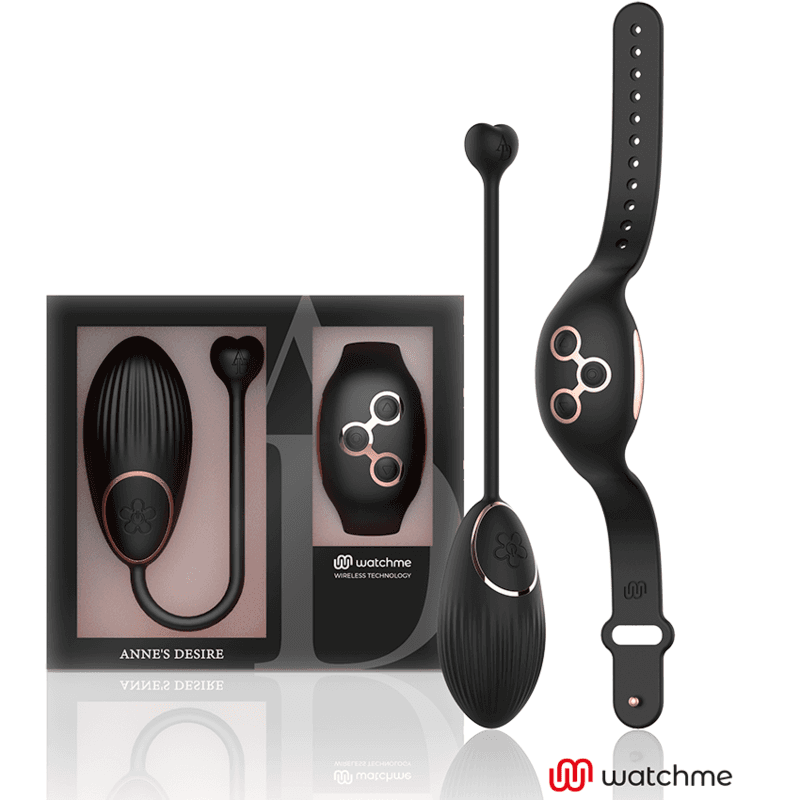 Anne's Desire Ovo Controlo Remoto Tecnologia Watchme Black / Gold