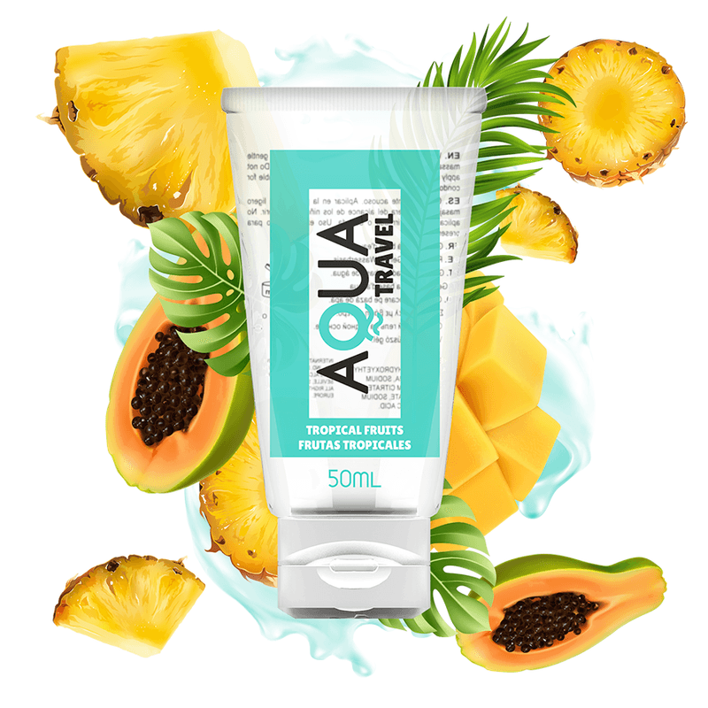 Aqua Travel Lubricante Base Agua Frutas Tropicales 50ml D-230597