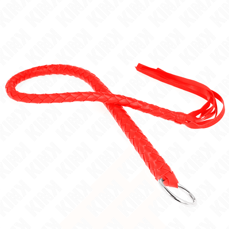 Kink Chicote de Serpente com Anel de Mão Vermelho 65 cm