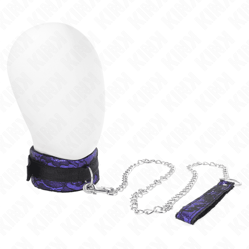 Kink Colar Curto de Renda de Veludo com Cinto 105 cm com Defeito em Nylon 44 x 5,5 cm