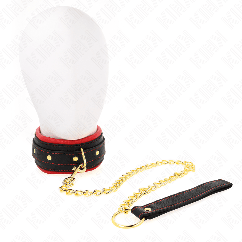 Kink Colar com Trela de Tecido Liso Ajustável 33-48 cm x 5,7 cm