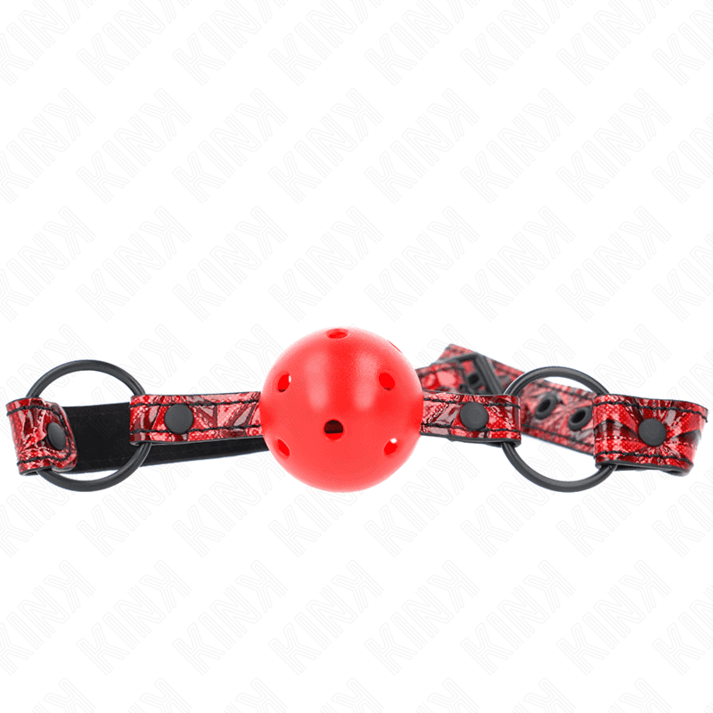 Kink Bola Padrão Diamante 4,5 cm Gag Modelo 1 64,5 cm Ajustável 42-60 cm