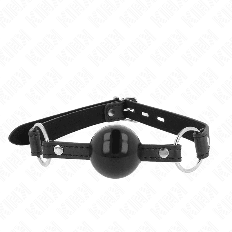 Kink Mordaça Bola Tpe 4 cm com Fechadura Preta 60 x 2 cm