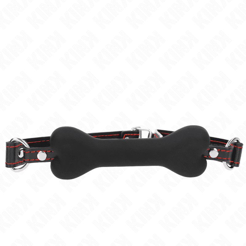 Kink Osso Preto Mordaça 12 cm 63 x 2 cm