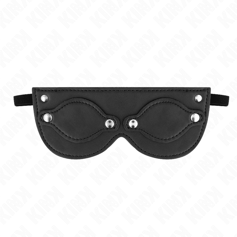 Kink Máscara de Couro com Coberturas de Olhos Destacáveis 22 x 9 cm