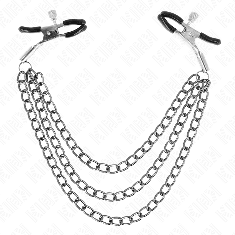 Kink Pinças para Bicos com 3 Correntes Pretas 20/23/28 cm