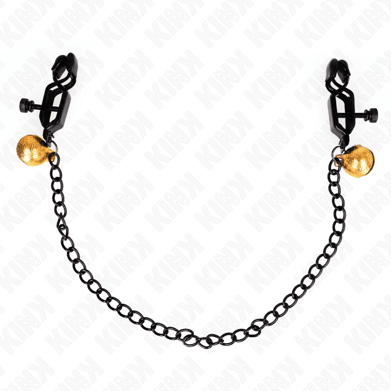 Kink Pinças de Cadeia Plana e Sino Prata 30 cm