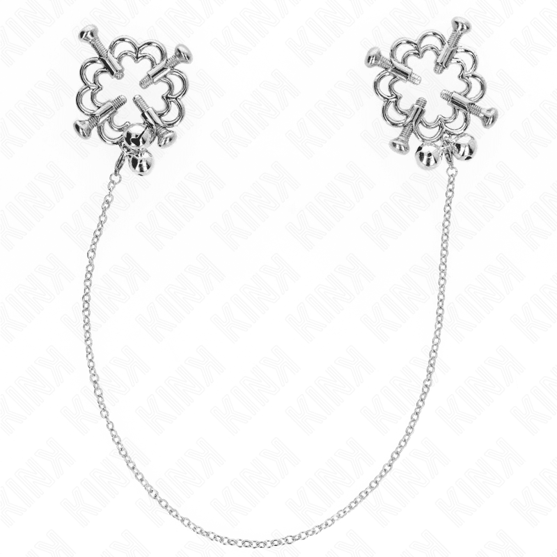 Kink Pinças de Flor de Metal com Corrente - D-240985