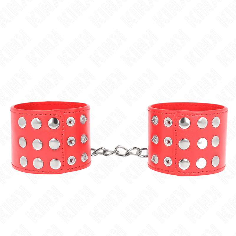Kink Pulso com Snap Fasten Vermelho Ajustável 19-24 cm x 5,5 cm