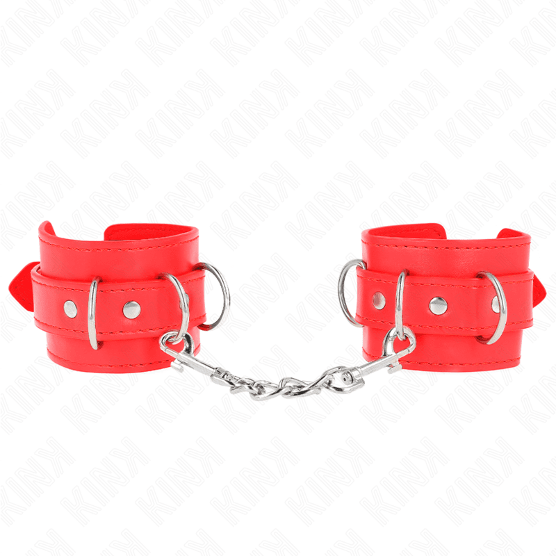 Kink 3 Retenções de Pulso D-ring Ajustáveis Vermelho 17,5-25 cm x 6 cm