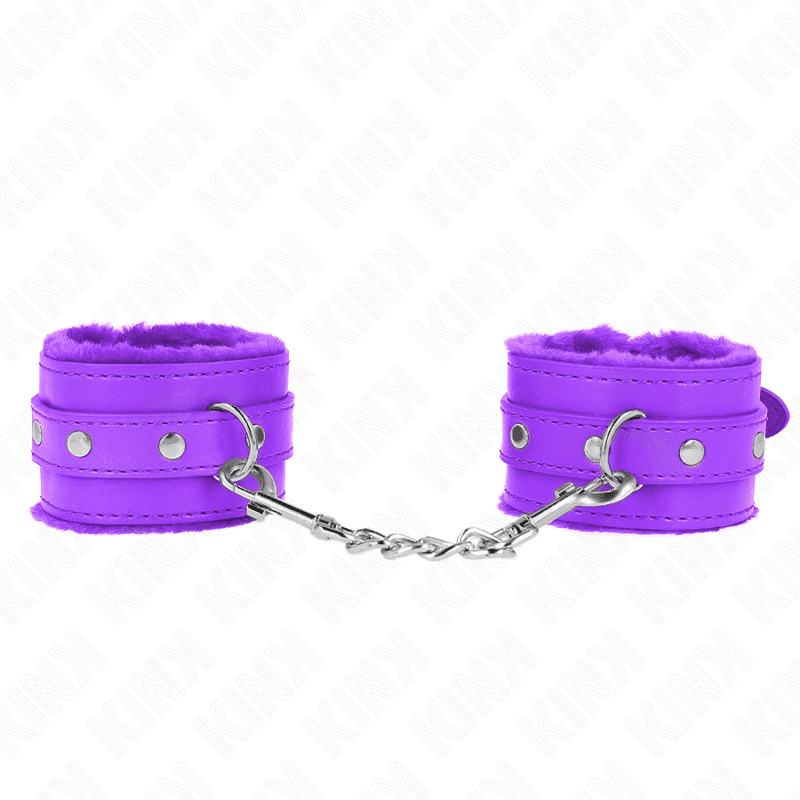 Kink Pulso Forro de Pele Premium Roxo com Cinto Roxo Ajustável 17-29 cm x 6 cm