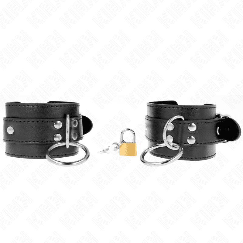 Kink Retenções de Pulso Bloqueadas O-ring Preto Ajustáveis 20-28 cm x 5,5 cm