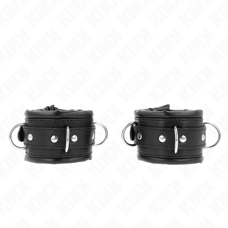 Kink Pulso Pesado com Forro de Pele Preta Ajustável 20-30 cm x 6 cm