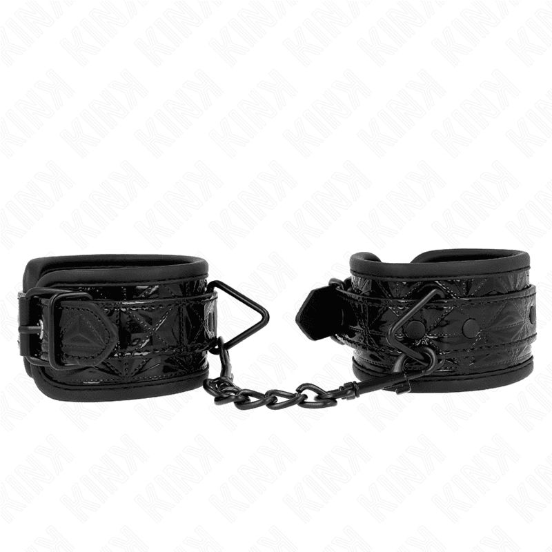 Kink Pulso Padrão Diamante Preto Ajustável 17-26 cm x 5,5 cm