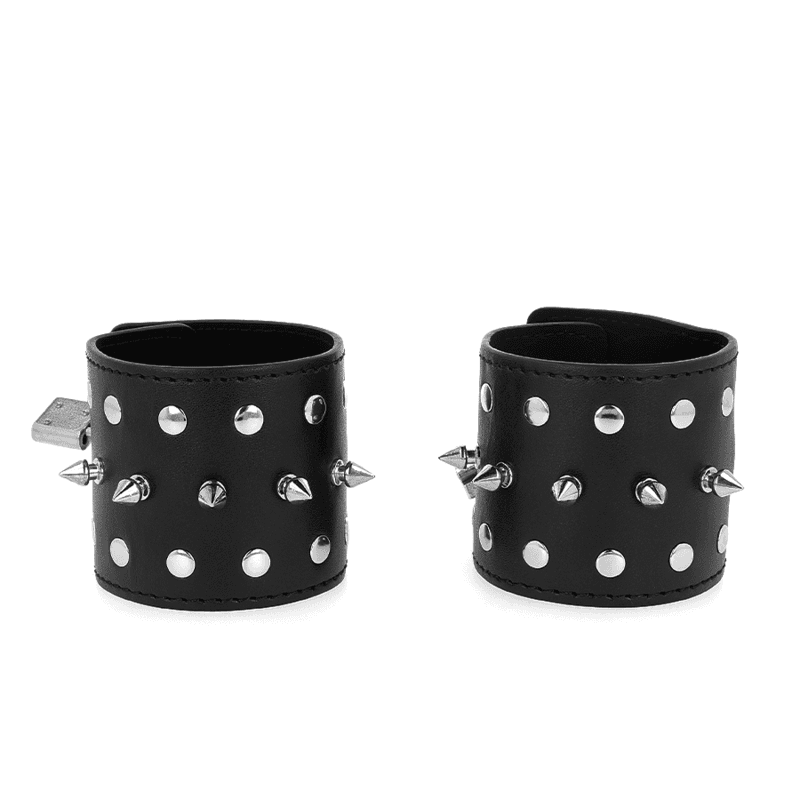 Kink Retenções de Pulso Punk com Pontos 25 x 6 cm