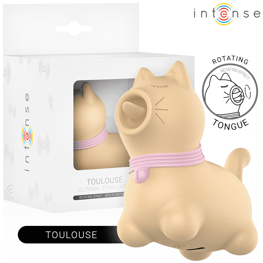 Intense Fun Toulouse Estimulador Língua Rotativa 360º Amarelo