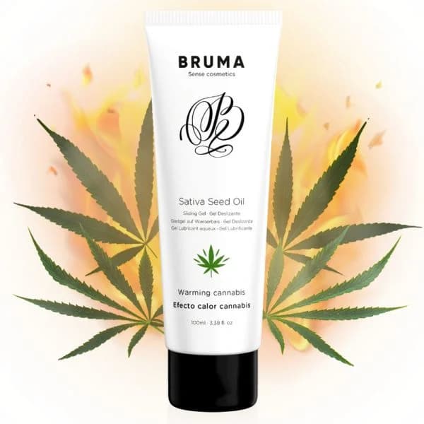 BRUMA Sativa Seed Oil Gel Deslizante Aquecedor Cannabis 100ml