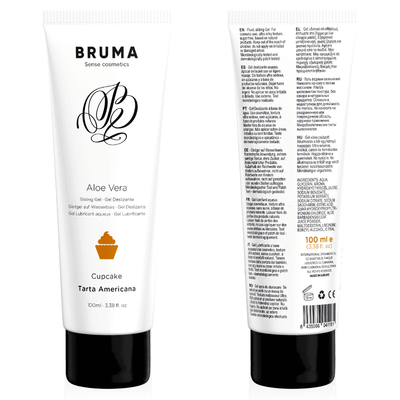 Bruma Gel Deslizante de Aloe Vera Sabor Cupcake 100ml