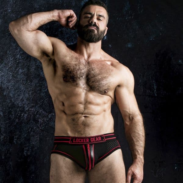 Locker Gear Cueca Massive Josh Vermelha Tamanho 36 S