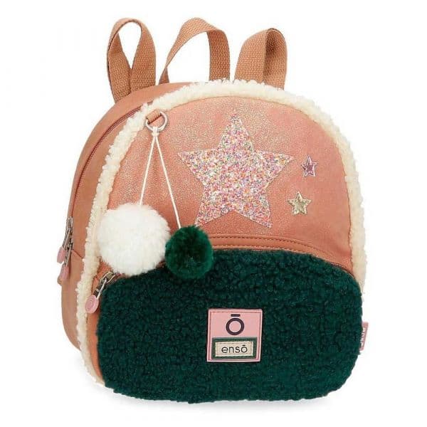 Enso Mochila Shine Stars Coral / Green One Size
