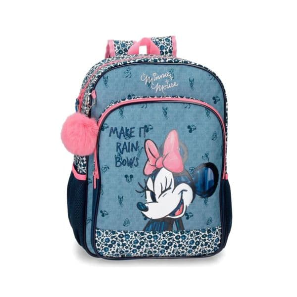 Disney Mochila Escolar Disney Minnie Make It Rain Bows 40cm - 8F7B4837-F7A