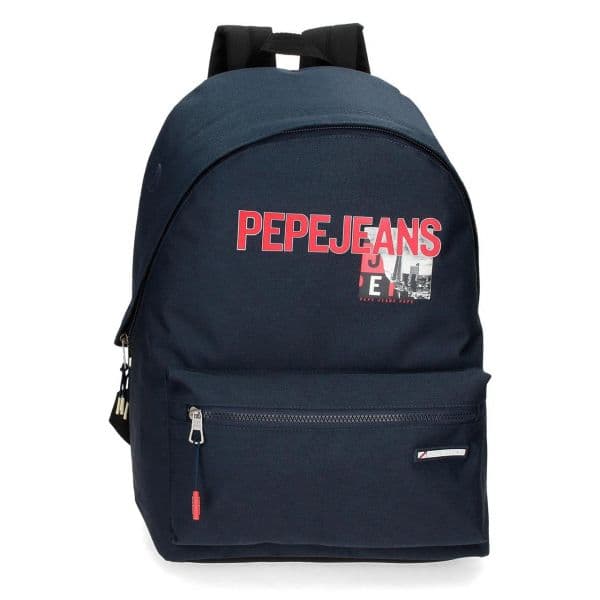 Pepe Jeans Mochila Escolar Dikran 44cm Azul Marinho