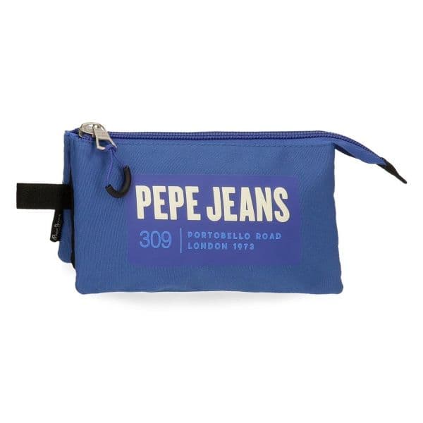 Pepe Jeans Estojo Escolar Retangular Darren Azul