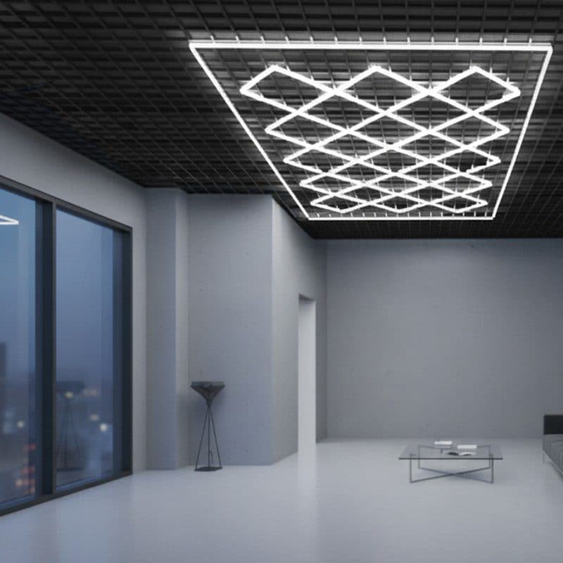 Painel LED Hexagonal Diamante 680W 6000K